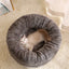 Fairval GRAY / L Fairval My Pet's Winter Sanctuary - Long Plush Donut Bed