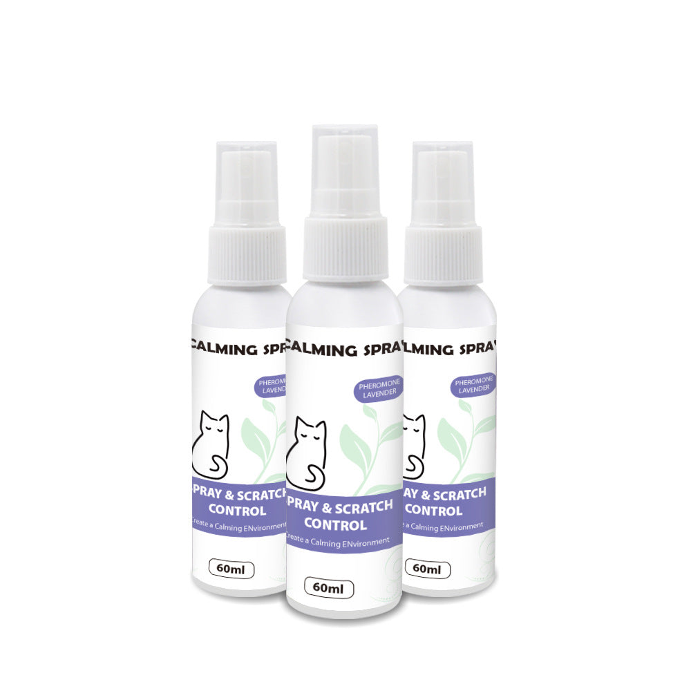 Fairval New Purple Cat 60ml Fairval My Calming Companion: Organic Oil Formula Anxiety Relief Pet Calm Spray